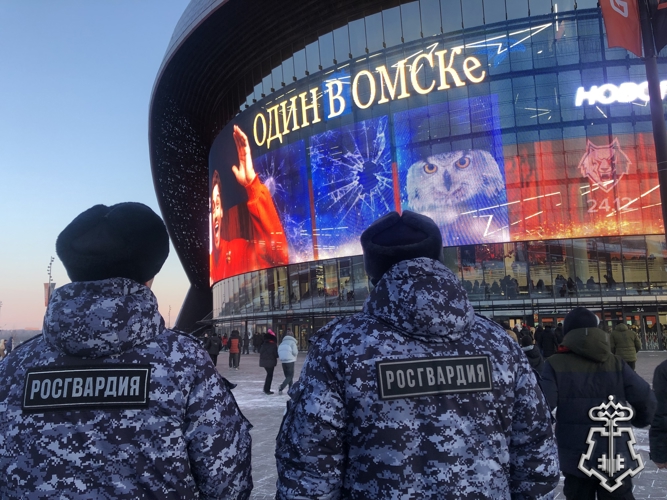 Правопорядок на матчах чемпионата КХЛ в Омске обеспечили сотрудники Росгвардии