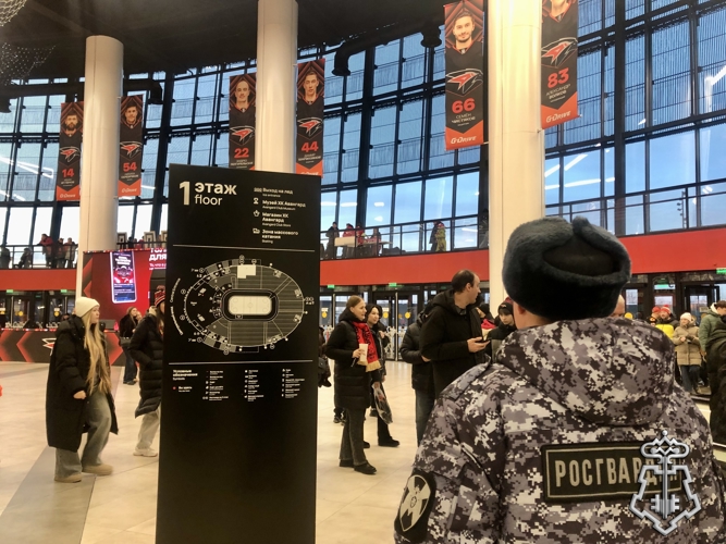 Правопорядок на матчах чемпионата КХЛ в Омске обеспечили сотрудники Росгвардии