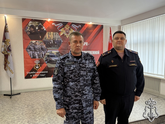День образования вневедомственной охраны Росгвардии в Омске отметили вручением  наград и очередных специальных званий
